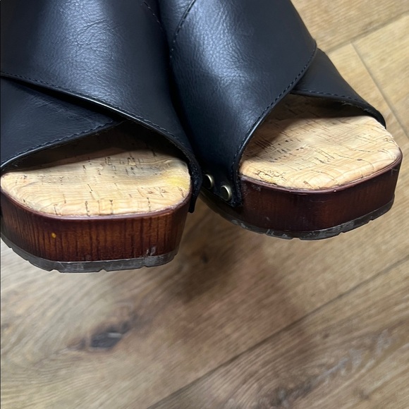 Kork-Ease Lynda Black Platform Sandals Size 10M - Picture 6 of 10